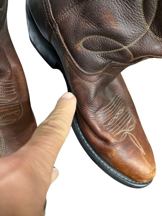 Dan Post mens brown leather embroided cowboy western boots sz 11.5D SKU 10-128 main image 15
